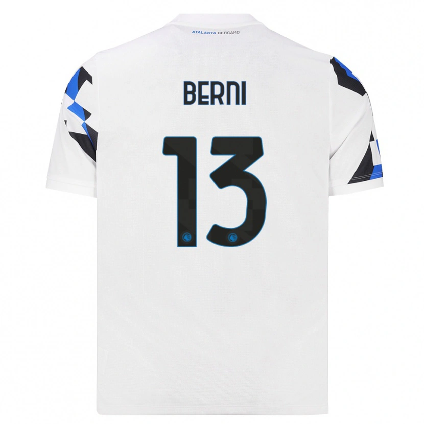 Danxen Barn Matteo Berni #13 Vit Röd Blå Bortatröja Matchtröjor 2026/27 Tröjor T-Tröja