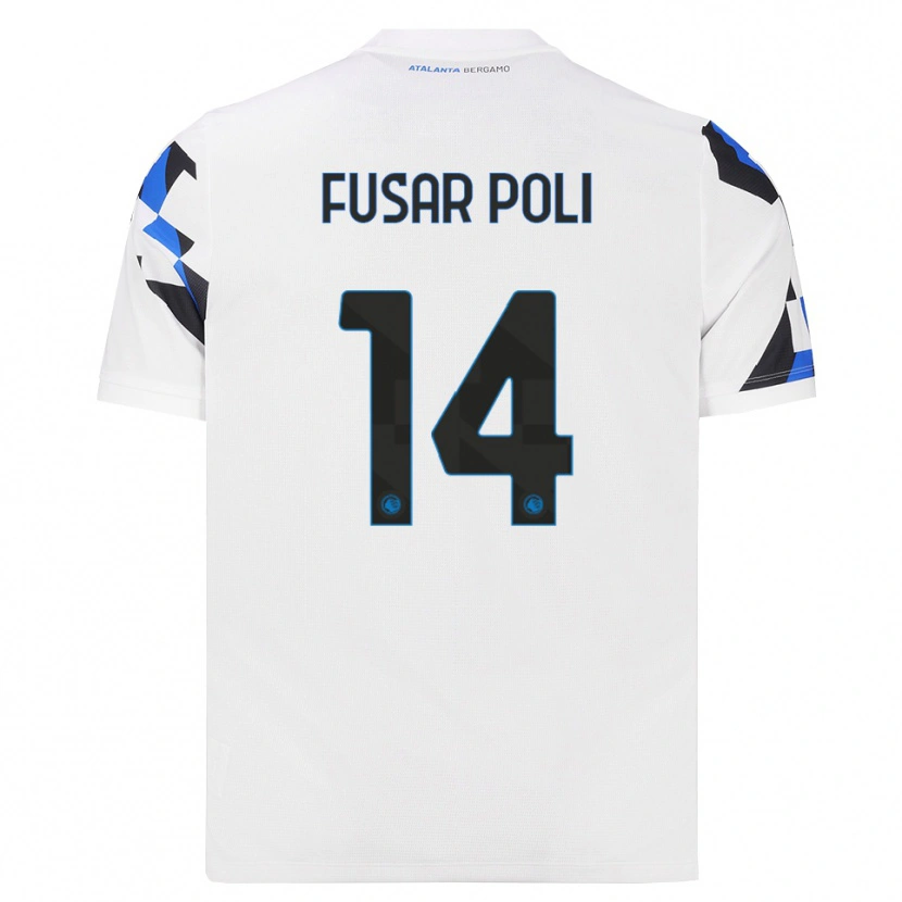 Danxen Barn Giulia Fusar Poli #14 Vit Röd Blå Bortatröja Matchtröjor 2026/27 Tröjor T-Tröja