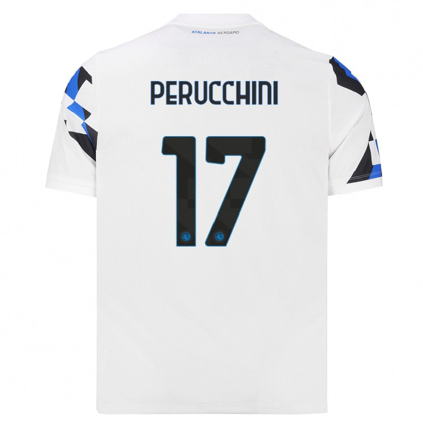 Danxen Barn Simone Perucchini #17 Vit Röd Blå Bortatröja Matchtröjor 2026/27 Tröjor T-Tröja
