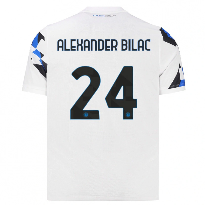 Danxen Barn Max Bilac #24 Vit Röd Blå Bortatröja Matchtröjor 2026/27 Tröjor T-Tröja