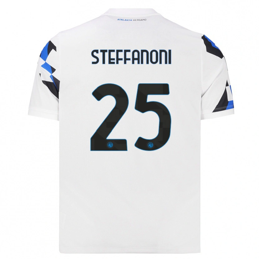 Danxen Barn Federico Steffanoni #25 Vit Röd Blå Bortatröja Matchtröjor 2026/27 Tröjor T-Tröja