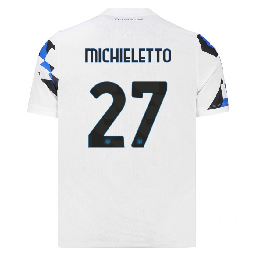 Danxen Barn Andrea Michieletto #27 Vit Röd Blå Bortatröja Matchtröjor 2026/27 Tröjor T-Tröja
