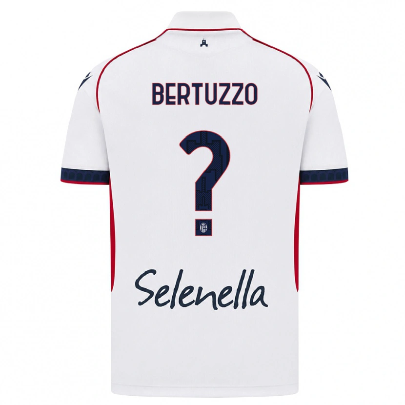Danxen Barn Francesco Bertuzzo #0 Vit Röd Kunglig Blå Bortatröja Matchtröjor 2026/27 Tröjor T-Tröja
