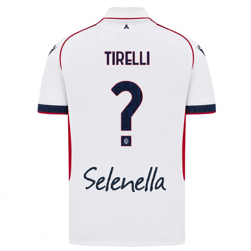 Danxen Barn Manuel Tirelli #0 Vit Röd Kunglig Blå Bortatröja Matchtröjor 2026/27 Tröjor T-Tröja