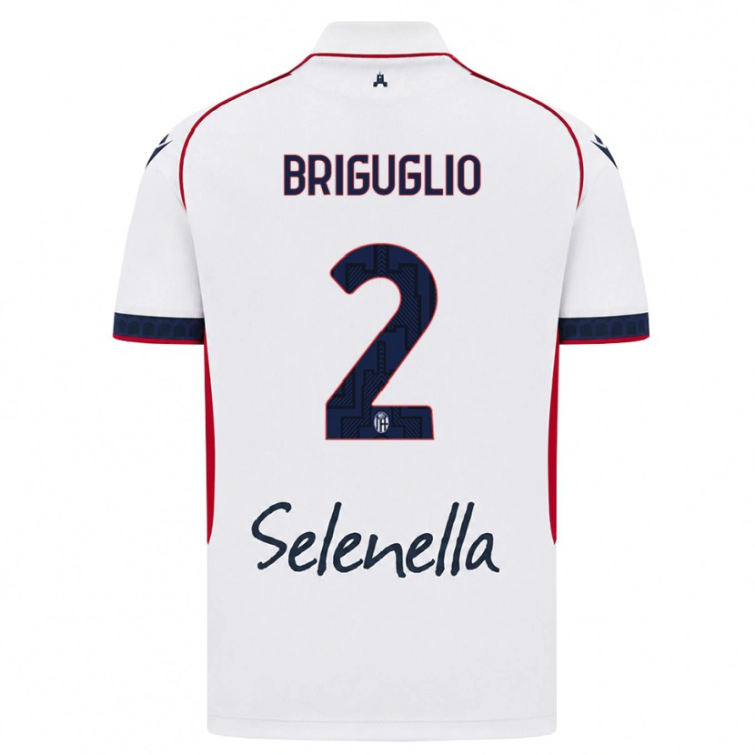 Danxen Barn Christian Briguglio #2 Vit Röd Kunglig Blå Bortatröja Matchtröjor 2026/27 Tröjor T-Tröja