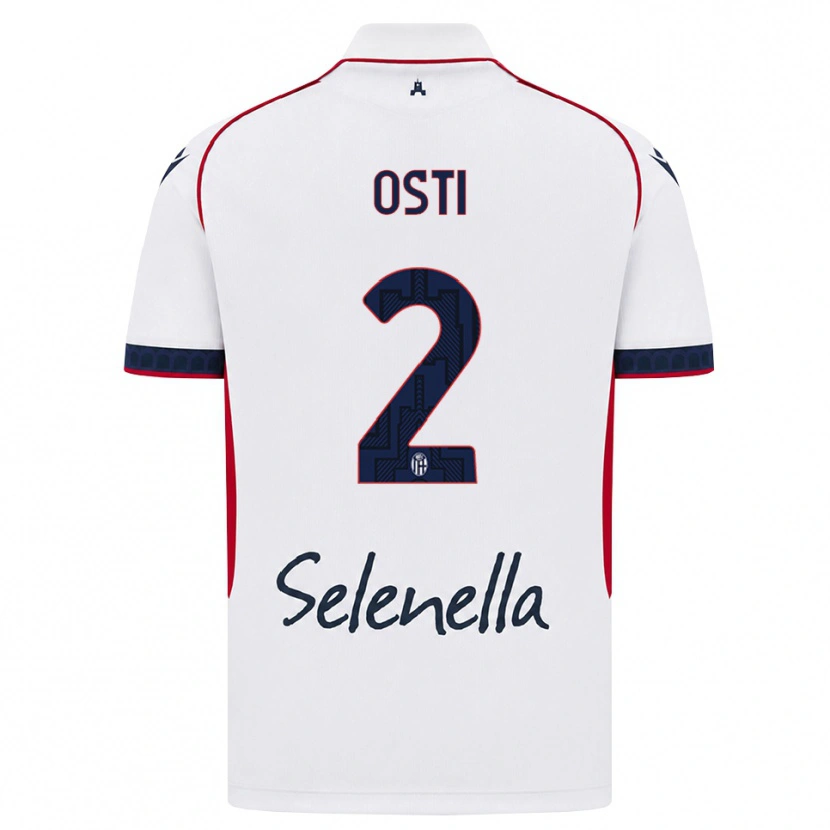 Danxen Barn Gabriele Osti #2 Vit Röd Kunglig Blå Bortatröja Matchtröjor 2026/27 Tröjor T-Tröja