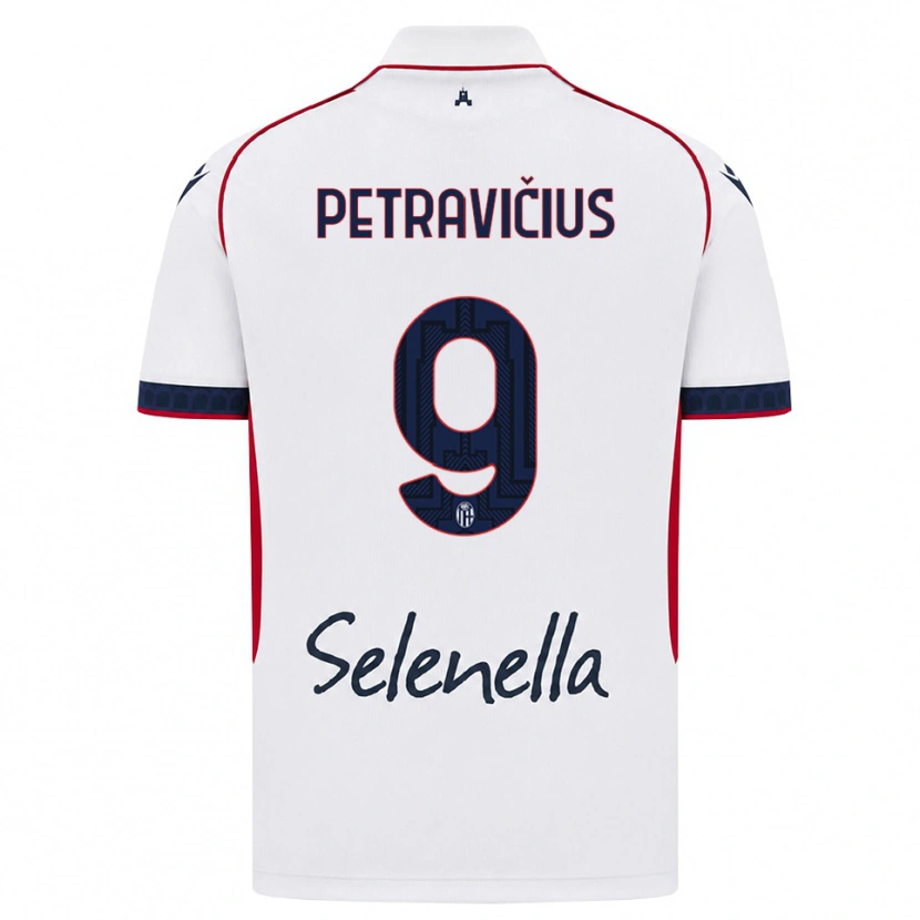 Danxen Barn Joris Petravičius #9 Vit Röd Kunglig Blå Bortatröja Matchtröjor 2026/27 Tröjor T-Tröja