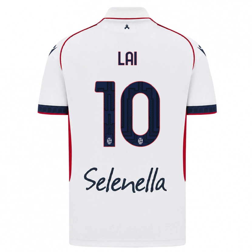 Danxen Barn Luca Lai #10 Vit Röd Kunglig Blå Bortatröja Matchtröjor 2026/27 Tröjor T-Tröja