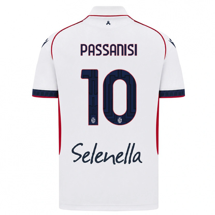 Danxen Barn Fernando Passanisi #10 Vit Röd Kunglig Blå Bortatröja Matchtröjor 2026/27 Tröjor T-Tröja