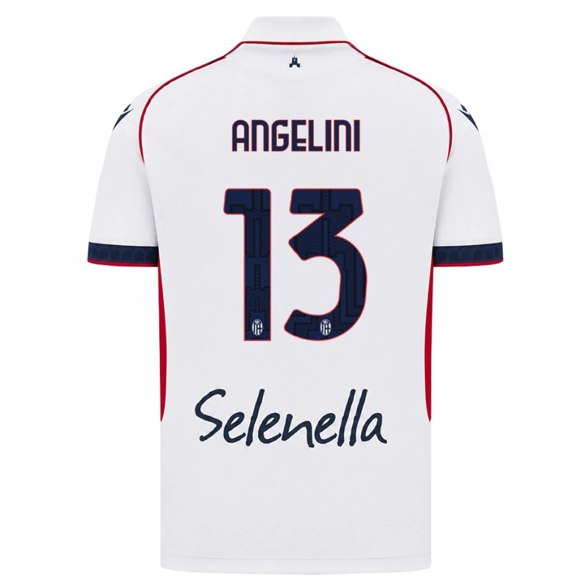 Danxen Barn Riccardo Angelini #13 Vit Röd Kunglig Blå Bortatröja Matchtröjor 2026/27 Tröjor T-Tröja