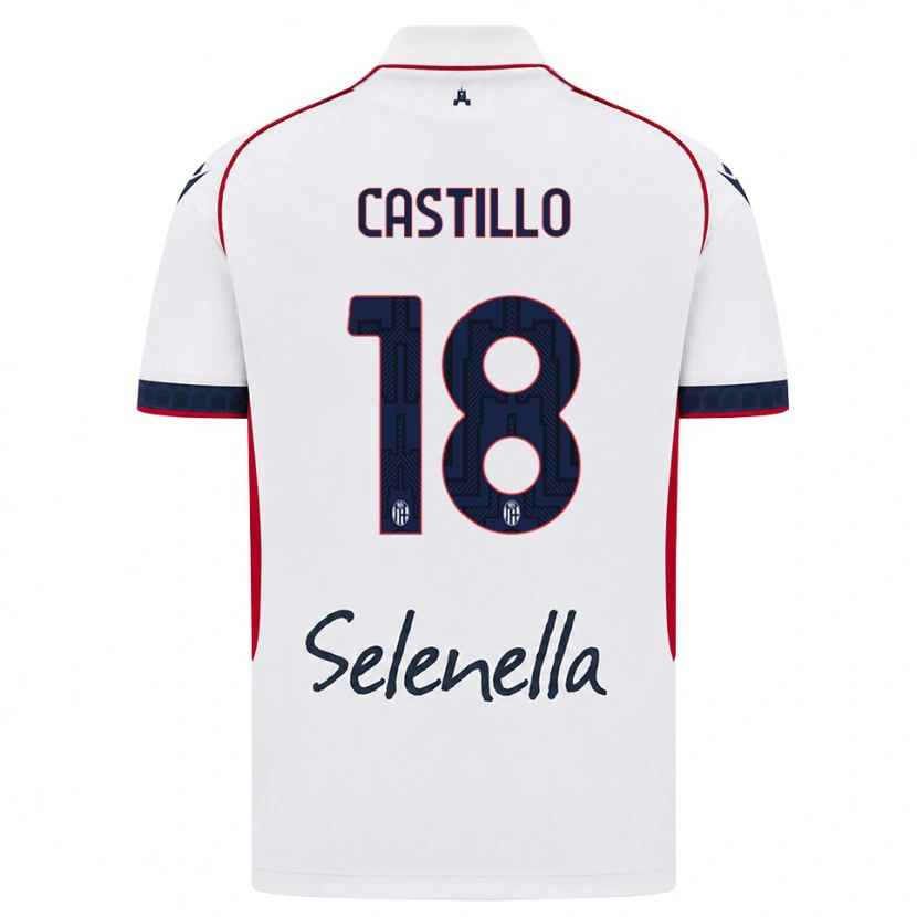 Danxen Barn Tomas Castillo #18 Vit Röd Kunglig Blå Bortatröja Matchtröjor 2026/27 Tröjor T-Tröja
