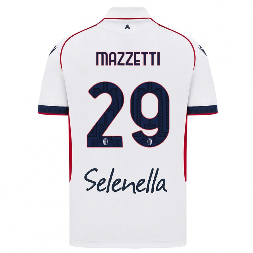 Danxen Barn Gabriele Mazzetti #29 Vit Röd Kunglig Blå Bortatröja Matchtröjor 2026/27 Tröjor T-Tröja