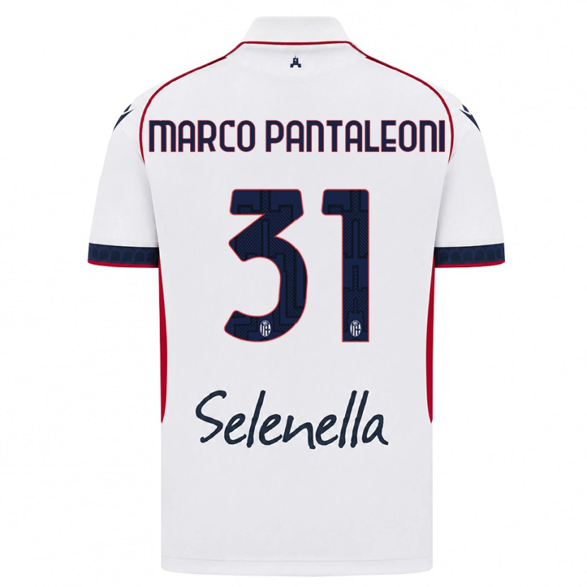 Danxen Barn Gian Marco Pantaleoni #31 Vit Röd Kunglig Blå Bortatröja Matchtröjor 2026/27 Tröjor T-Tröja
