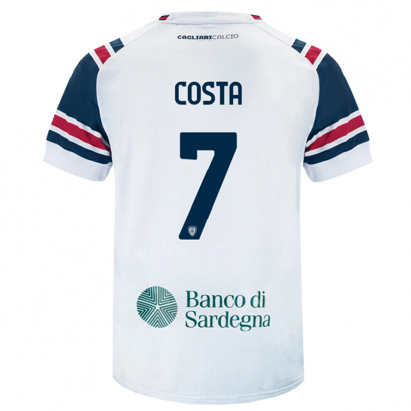 Danxen Barn Luca Costa #7 Vit Röd Grön Bortatröja Matchtröjor 2026/27 Tröjor T-Tröja
