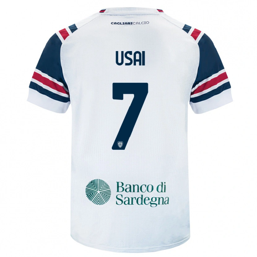 Danxen Barn Carlo Usai #7 Vit Röd Grön Bortatröja Matchtröjor 2026/27 Tröjor T-Tröja