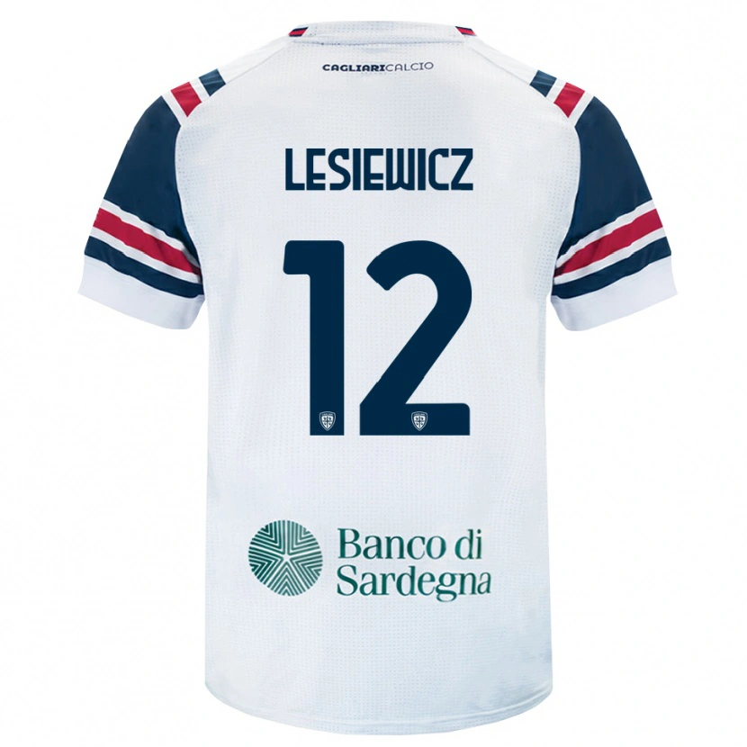 Danxen Barn Mateusz Lesiewicz #12 Vit Röd Grön Bortatröja Matchtröjor 2026/27 Tröjor T-Tröja