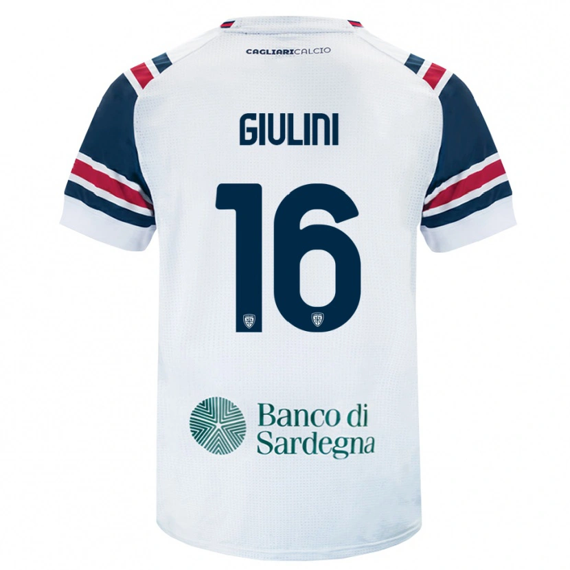Danxen Barn Carlo Giulini #16 Vit Röd Grön Bortatröja Matchtröjor 2026/27 Tröjor T-Tröja