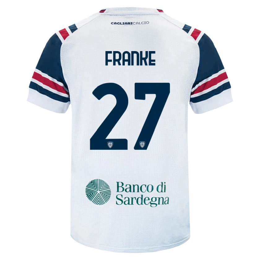 Danxen Barn Antoni Franke #27 Vit Röd Grön Bortatröja Matchtröjor 2026/27 Tröjor T-Tröja