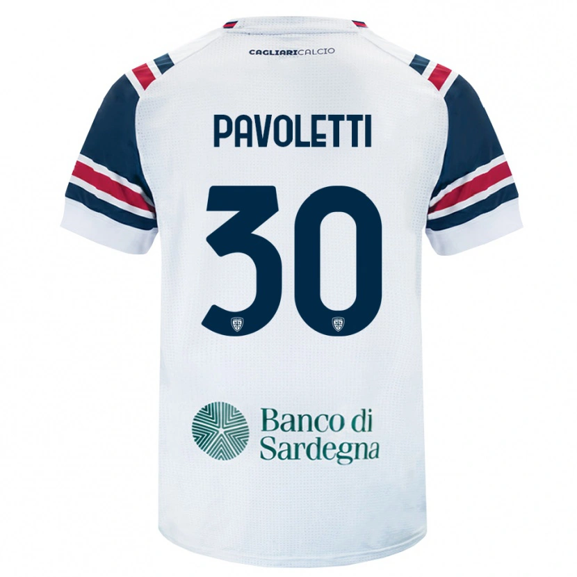 Danxen Barn Leonardo Pavoletti #30 Vit Röd Grön Bortatröja Matchtröjor 2026/27 Tröjor T-Tröja