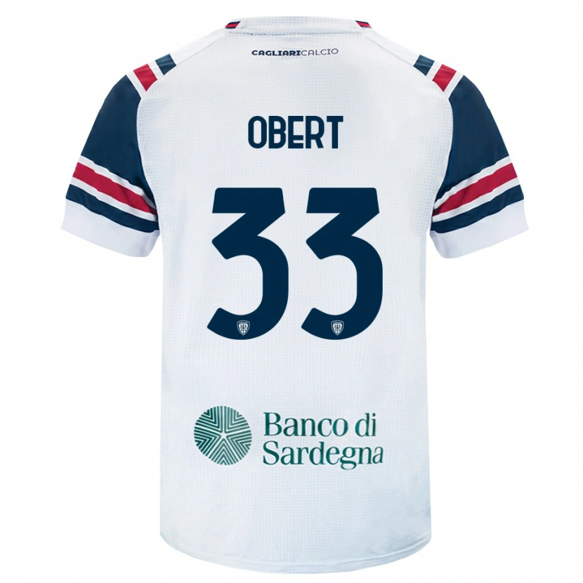 Danxen Barn Adam Obert #33 Vit Röd Grön Bortatröja Matchtröjor 2026/27 Tröjor T-Tröja