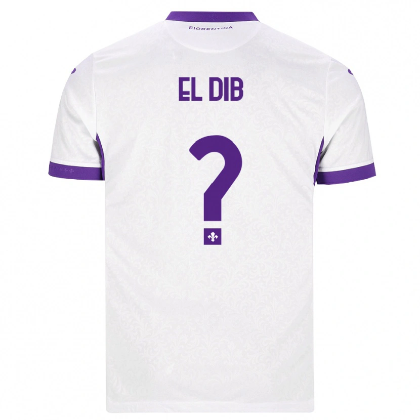 Danxen Barn Karim El Dib #0 Vit Lila Bortatröja Matchtröjor 2026/27 Tröjor T-Tröja