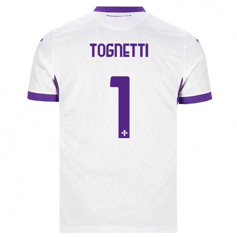 Danxen Barn Laerte Tognetti #1 Vit Lila Bortatröja Matchtröjor 2026/27 Tröjor T-Tröja