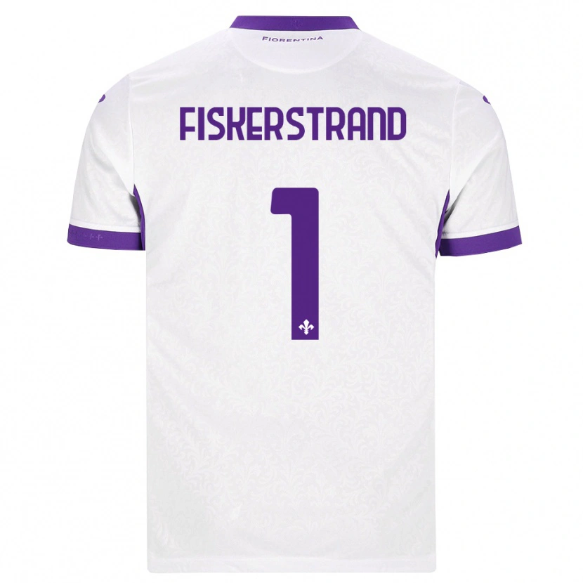 Danxen Barn Cecilie Fiskerstrand #1 Vit Lila Bortatröja Matchtröjor 2026/27 Tröjor T-Tröja