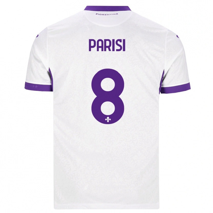 Danxen Barn Alice Parisi #8 Vit Lila Bortatröja Matchtröjor 2026/27 Tröjor T-Tröja