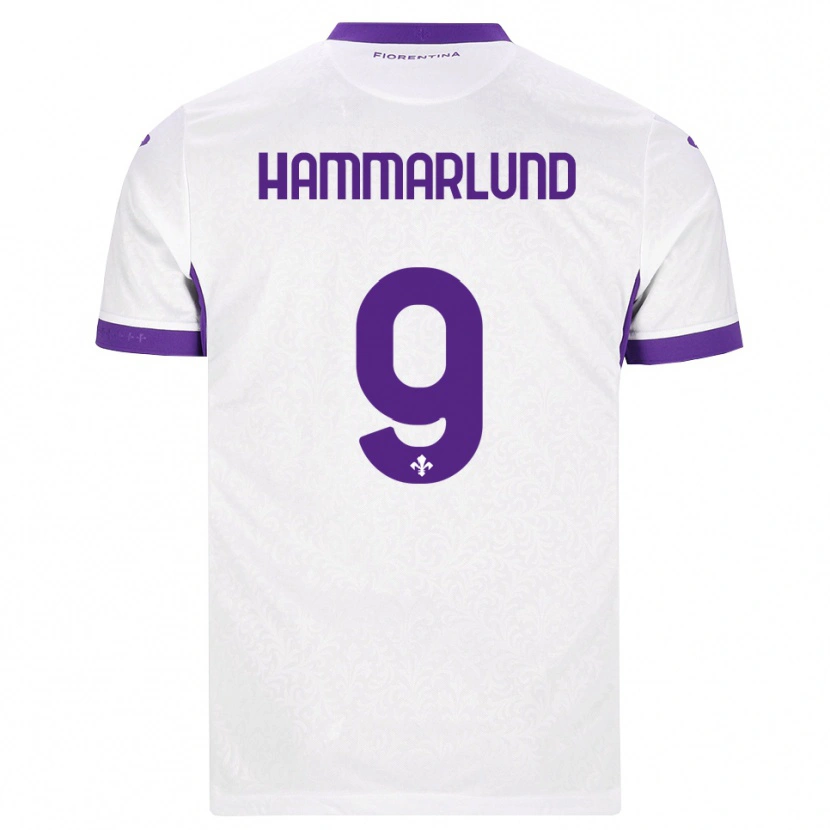 Danxen Barn Pauline Hammarlund #9 Vit Lila Bortatröja Matchtröjor 2026/27 Tröjor T-Tröja