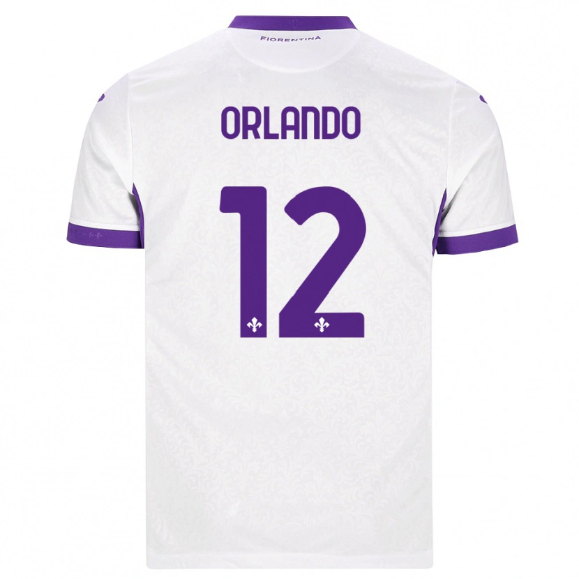 Danxen Barn Giulio Orlando #12 Vit Lila Bortatröja Matchtröjor 2026/27 Tröjor T-Tröja