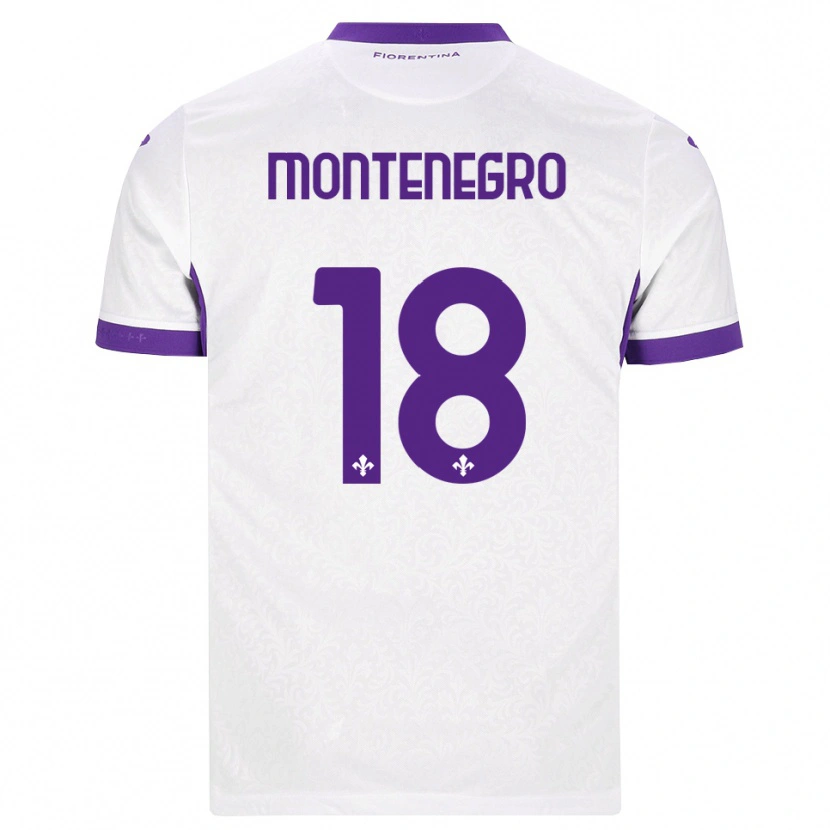 Danxen Barn Luca Montenegro #18 Vit Lila Bortatröja Matchtröjor 2026/27 Tröjor T-Tröja