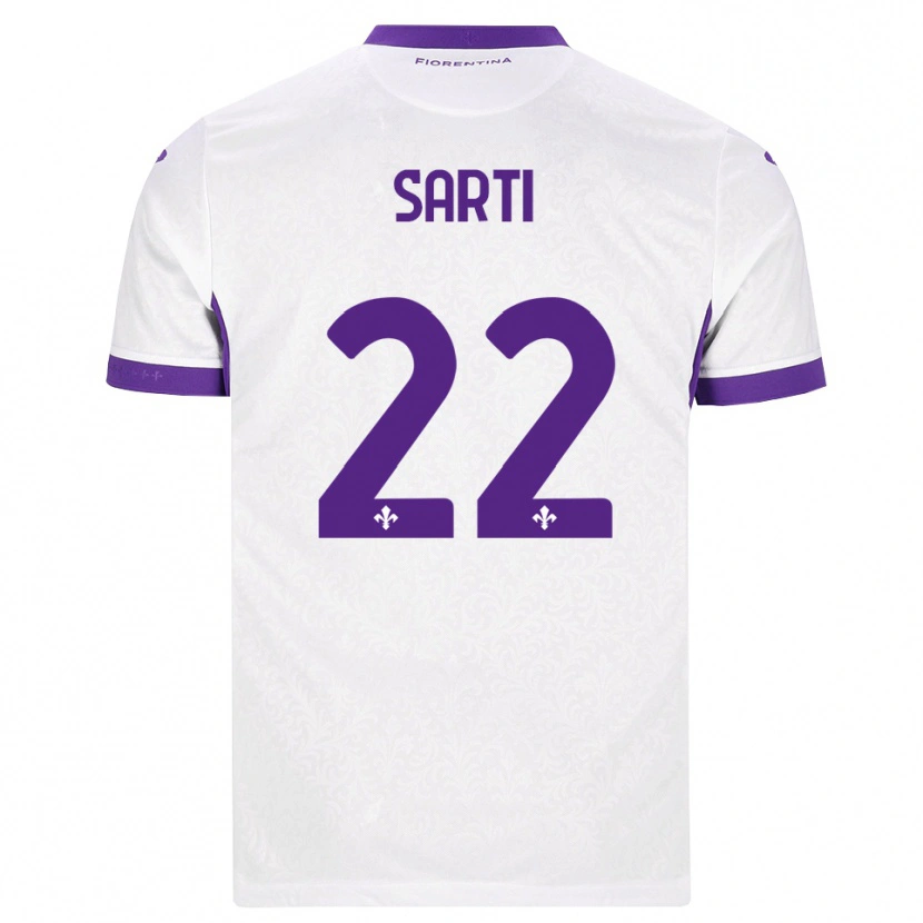 Danxen Barn Alessia Sarti #22 Vit Lila Bortatröja Matchtröjor 2026/27 Tröjor T-Tröja