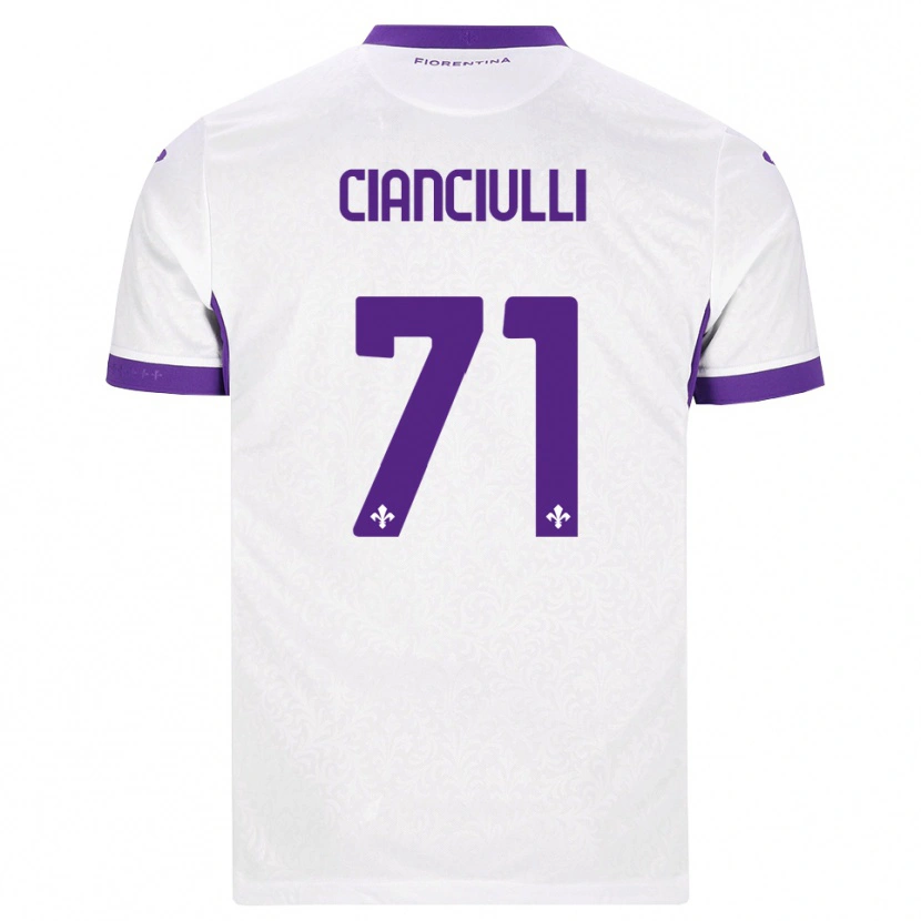Danxen Barn Salvatore Cianciulli #71 Vit Lila Bortatröja Matchtröjor 2026/27 Tröjor T-Tröja