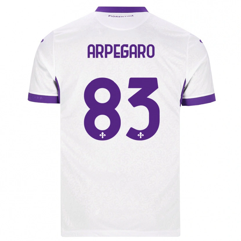 Danxen Barn Sofia Arpegaro #83 Vit Lila Bortatröja Matchtröjor 2026/27 Tröjor T-Tröja
