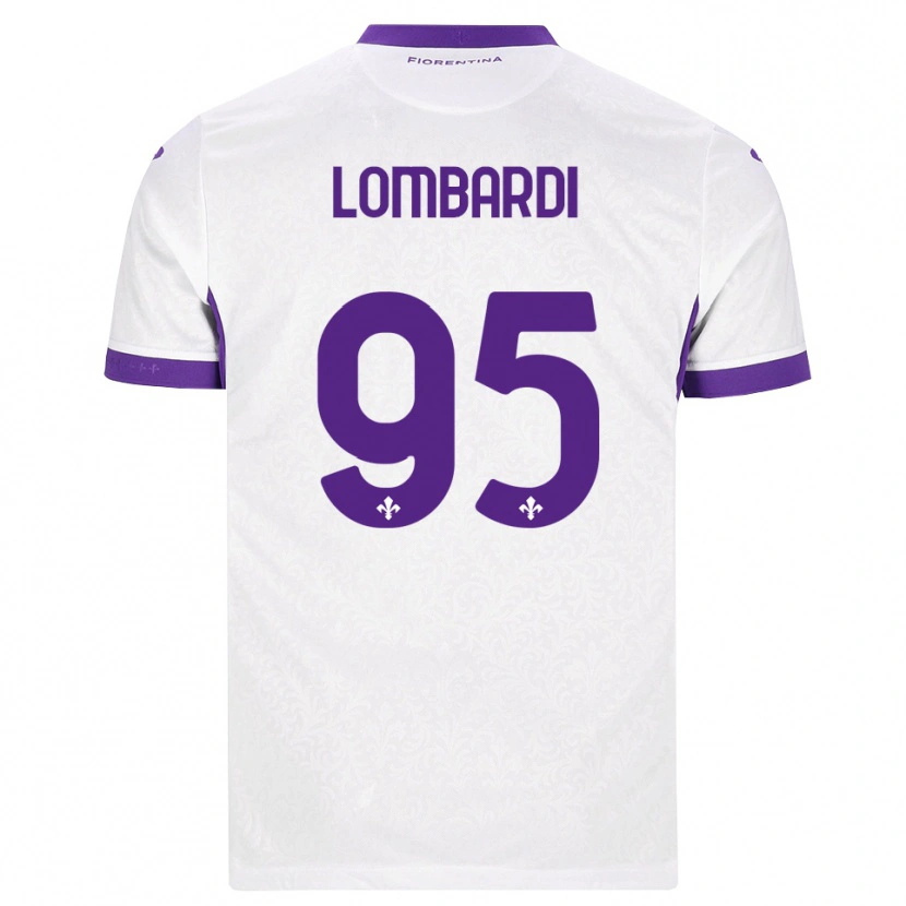 Danxen Barn Emma Lombardi #95 Vit Lila Bortatröja Matchtröjor 2026/27 Tröjor T-Tröja