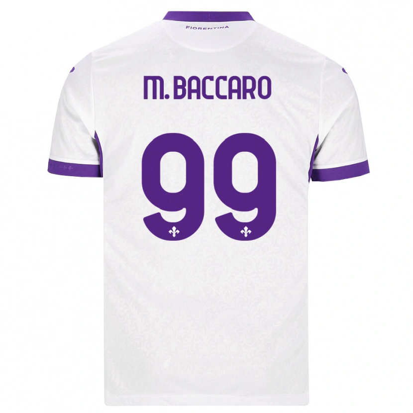 Danxen Barn Giulia Maria Baccaro #99 Vit Lila Bortatröja Matchtröjor 2026/27 Tröjor T-Tröja