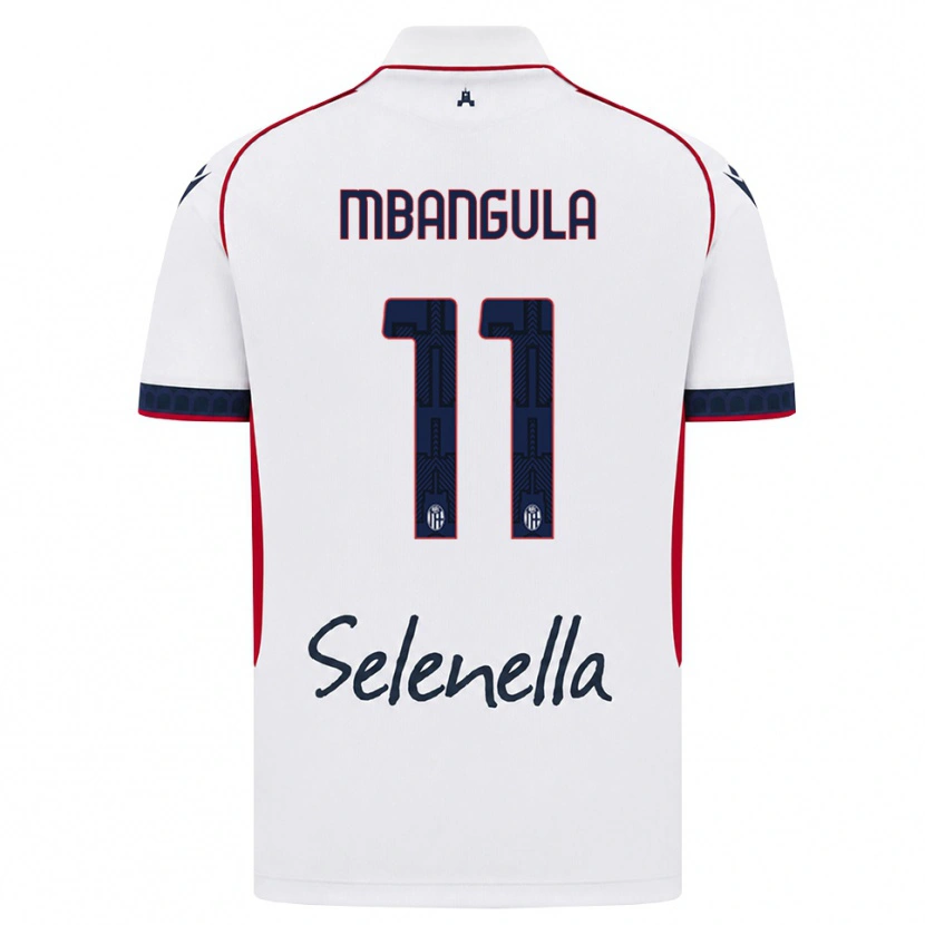 Danxen Barn Samuel Mbangula #11 Vit Röd Kunglig Blå Bortatröja Matchtröjor 2026/27 Tröjor T-Tröja