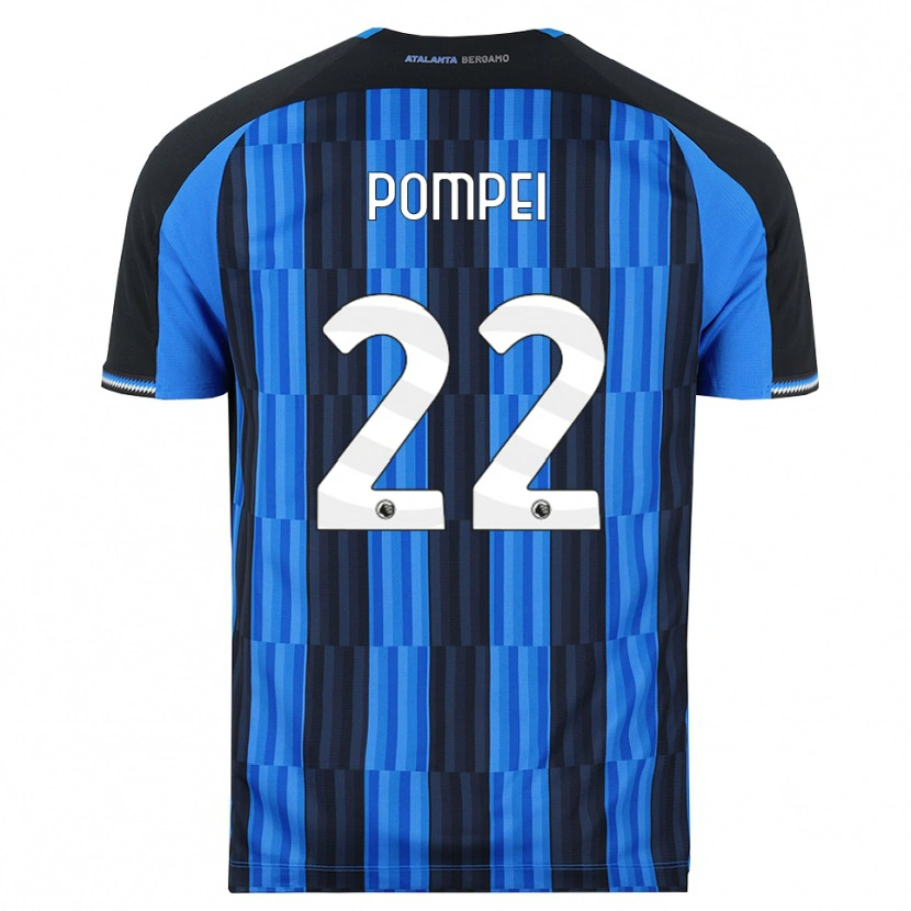 Danxen Barn Thomas Pompei #22 Blå Svart Röd Hemmatröja Matchtröjor 2026/27 Tröjor T-Tröja