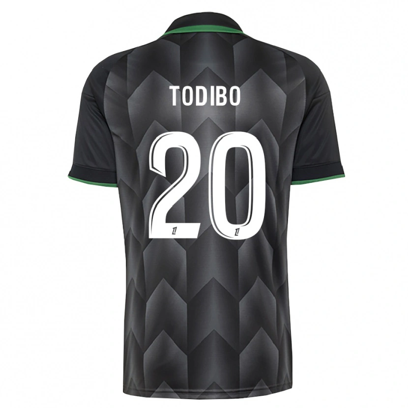 Danxen Män Jean-Clair Todibo #20 Vit Svart Grön Bortatröja Matchtröjor 2026/27 Tröjor T-Tröja
