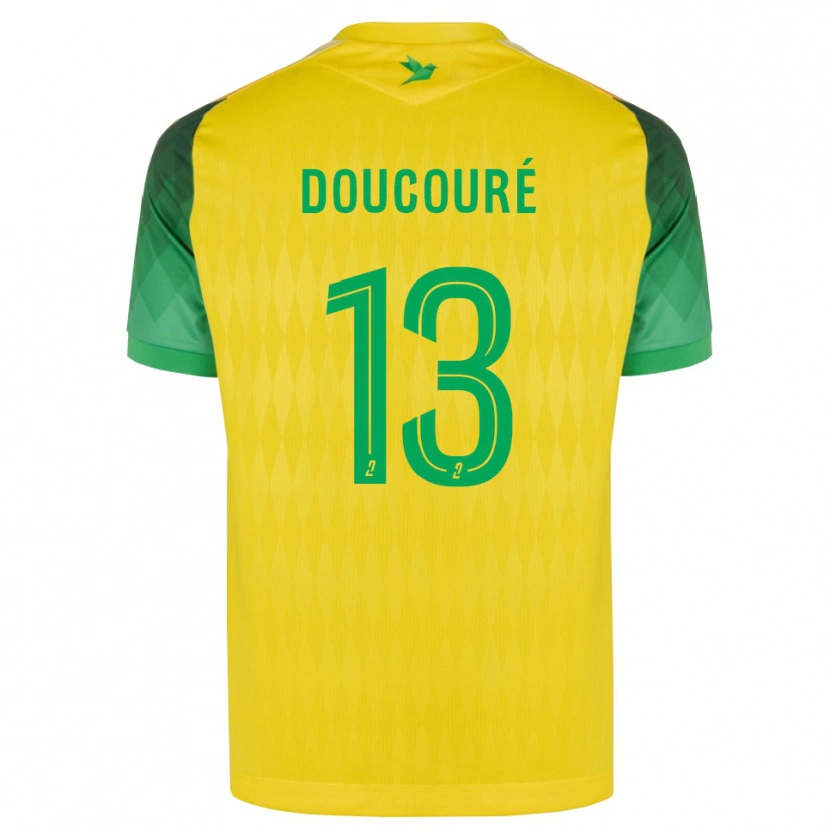 Danxen Män Fodé Doucouré #13 Gul Grön Röd Hemmatröja Matchtröjor 2026/27 Tröjor T-Tröja