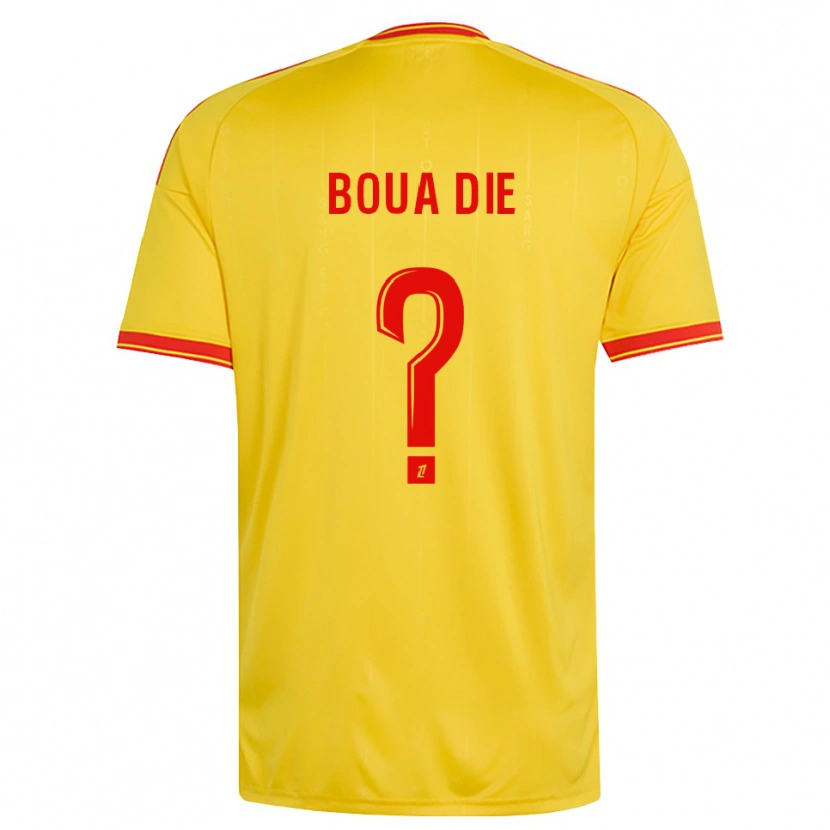 Danxen Män Hervé Boua Dié #0 Guld Orange Röd Hemmatröja Matchtröjor 2026/27 Tröjor T-Tröja