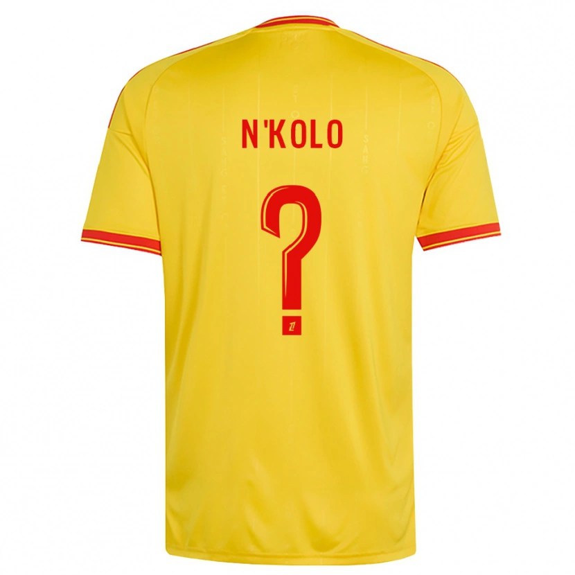 Danxen Män Pierre N'kolo #0 Guld Orange Röd Hemmatröja Matchtröjor 2026/27 Tröjor T-Tröja