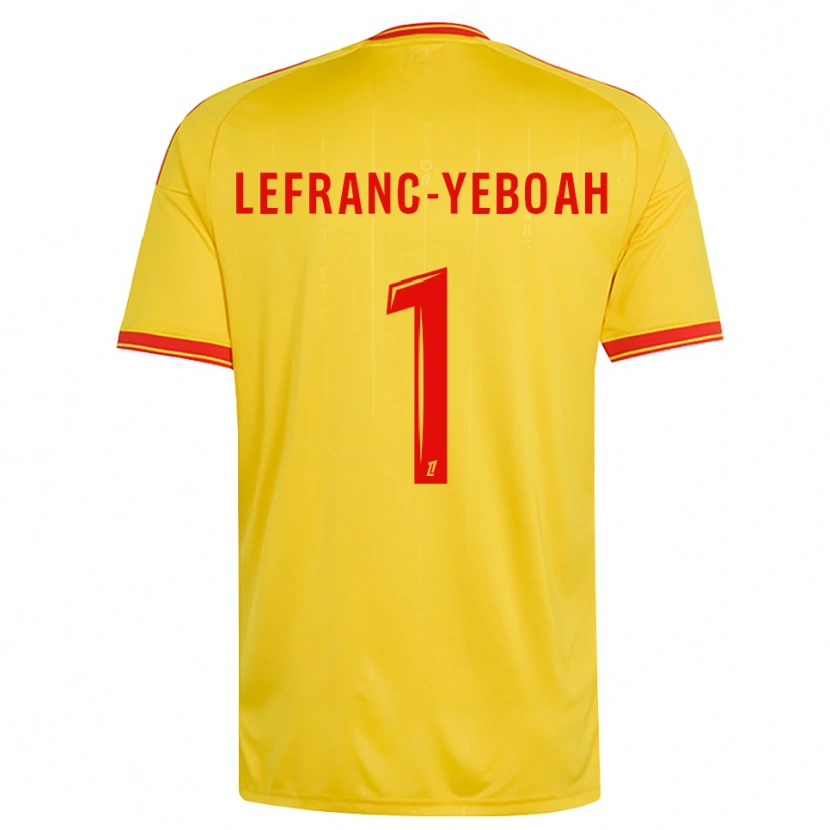Danxen Män Daïvy Lefranc-Yeboah #1 Guld Orange Röd Hemmatröja Matchtröjor 2026/27 Tröjor T-Tröja