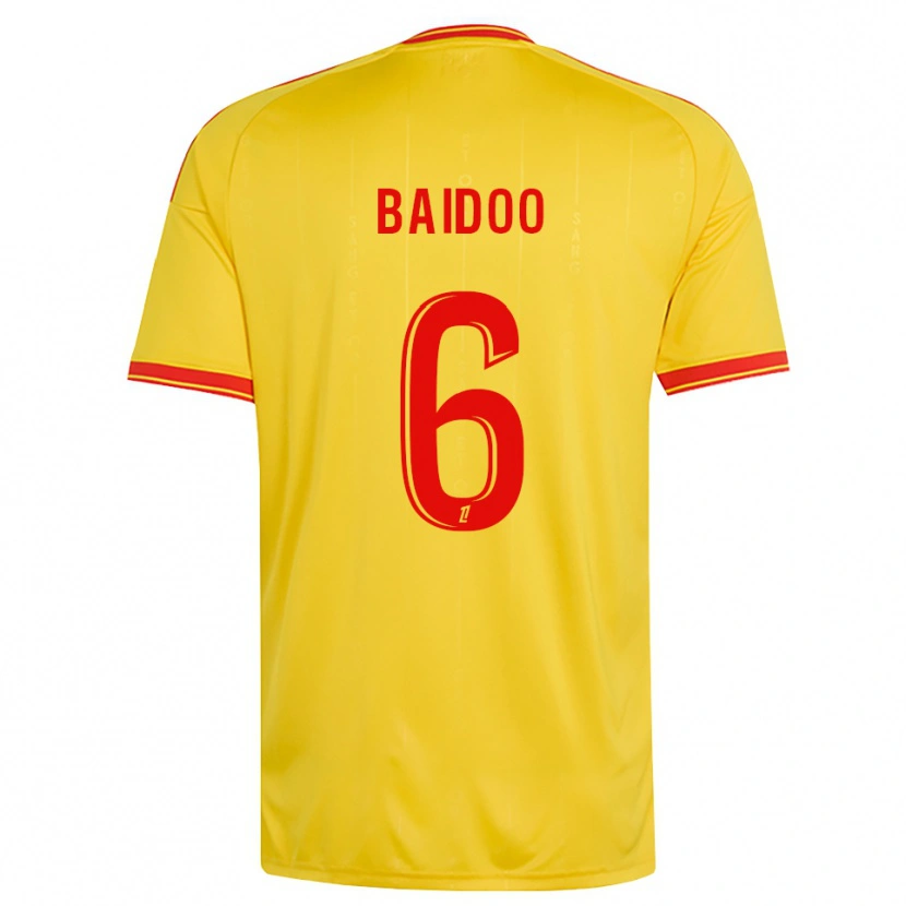 Danxen Män Samson Baidoo #6 Guld Orange Röd Hemmatröja Matchtröjor 2026/27 Tröjor T-Tröja