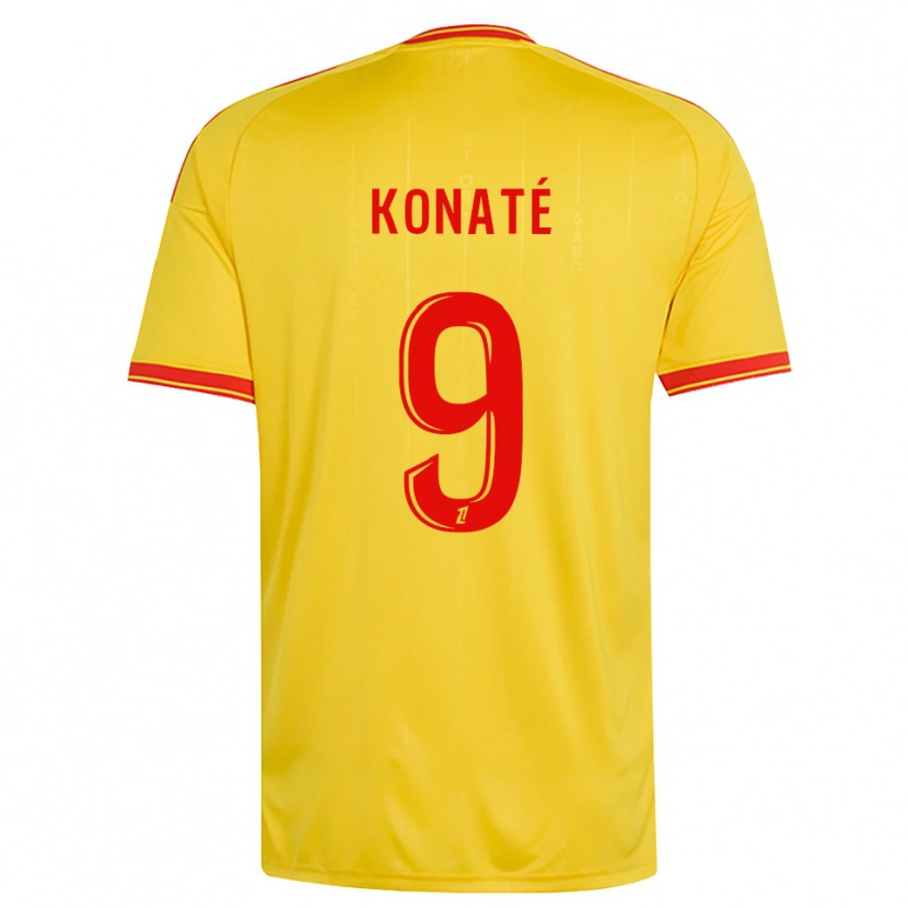 Danxen Män Seybou Konaté #9 Guld Orange Röd Hemmatröja Matchtröjor 2026/27 Tröjor T-Tröja