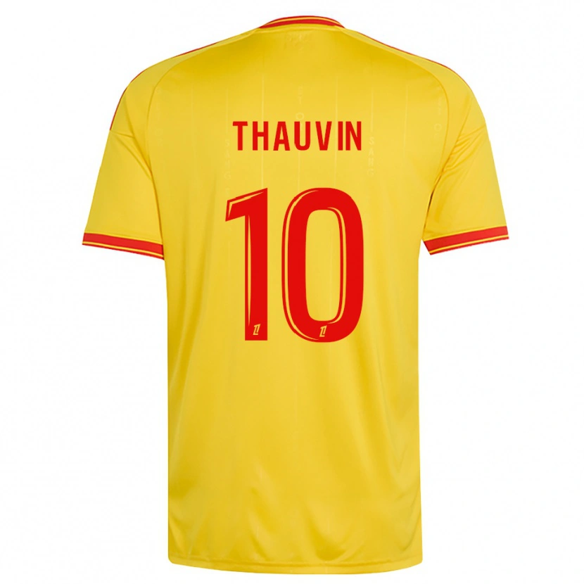 Danxen Män Florian Thauvin #10 Guld Orange Röd Hemmatröja Matchtröjor 2026/27 Tröjor T-Tröja