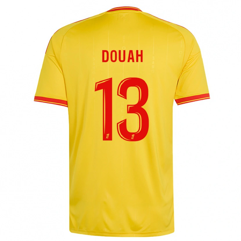 Danxen Män Chemssedine Douah #13 Guld Orange Röd Hemmatröja Matchtröjor 2026/27 Tröjor T-Tröja