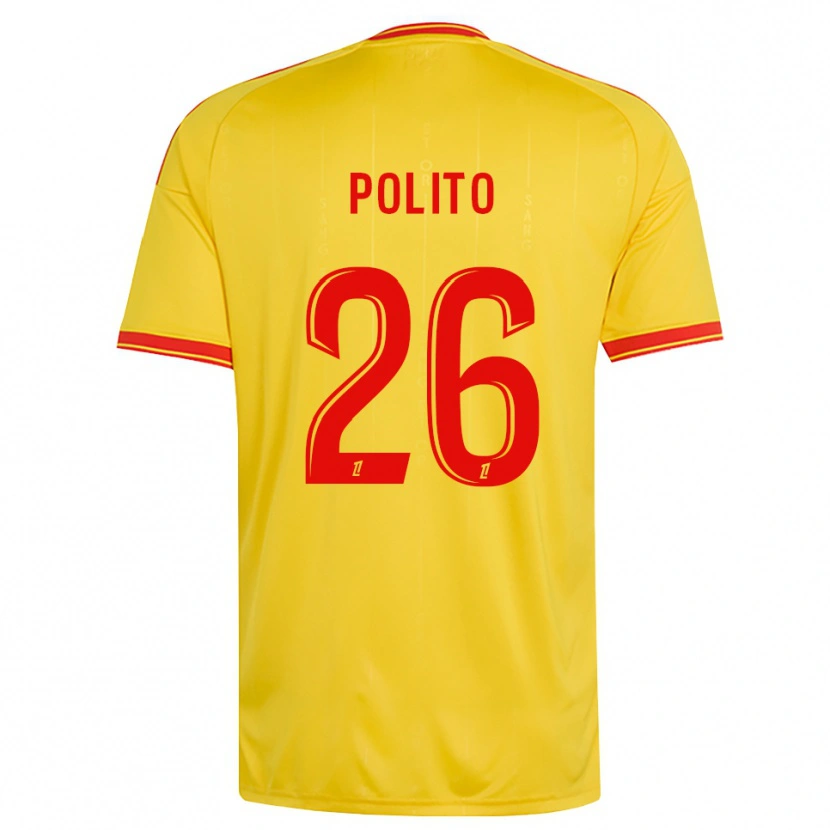 Danxen Män Carla Polito #26 Guld Orange Röd Hemmatröja Matchtröjor 2026/27 Tröjor T-Tröja