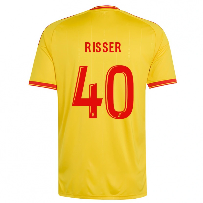 Danxen Män Robin Risser #40 Guld Orange Röd Hemmatröja Matchtröjor 2026/27 Tröjor T-Tröja
