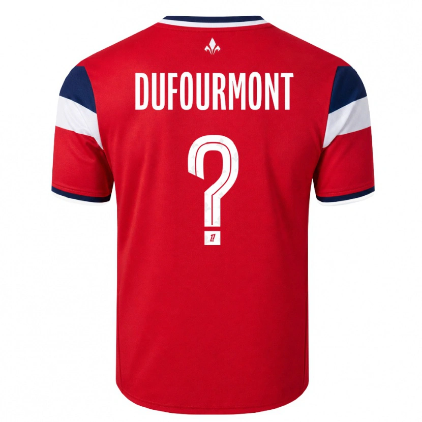 Danxen Män Eléa Dufourmont #0 Röd Vit Kunglig Blå Hemmatröja Matchtröjor 2026/27 Tröjor T-Tröja